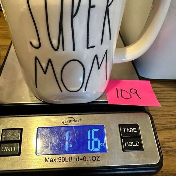 Rae Dunn Super Mom Mug Large Coffee Cup Ceramic Magenta LL Farmhouse Gift 20oz - Picture 7 of 7